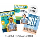 Explore 2 (A1/A2) - Super Pack (Livre de l'eleve + Cahier d'activites + Cadeau Surprise + Lexique)