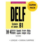 DELF B1 Scolaire et Junior (Nouveau format d'épreuves) - Super Pack (Cadeau Surprise + Lexique)