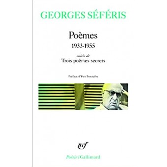 Séféris - Poèmes, 1933-1955 (Prix Nobel de littérature 1963)