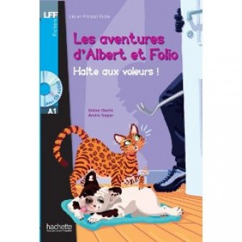 Albert et Folio : Halte aux voleurs ! (Niveau A1) - Livre + Version audio offerte