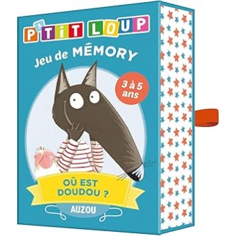 Jeux de cartes - p'tit loup - jeu de mémory - où est doudou ?