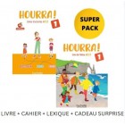 Hourra ! 1 (A1.1) - Super Pack (Livre + Cahier + Plus + Cadeau surprise)