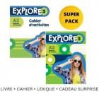Explore 3 (A2) - Super Pack (Livre de l'eleve + Cahier d'activites + Cadeau Surprise + Lexique)